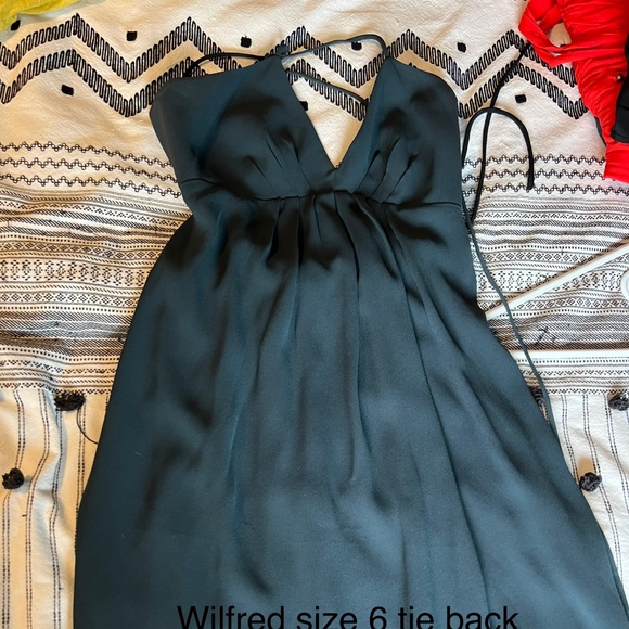 Wilfred Forest Green tie back dress - Picture 1 of 2